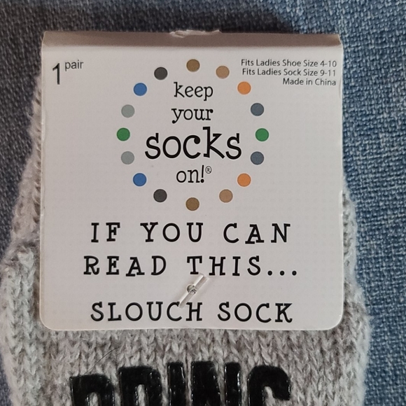 bring me Wine  socks NWT - Picture 3 of 3